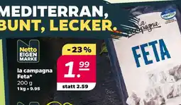 NETTO Netto eigenmarke la campagna feta Angebot