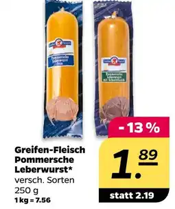 NETTO Greifen-fleisch pommersche leberwurst Angebot