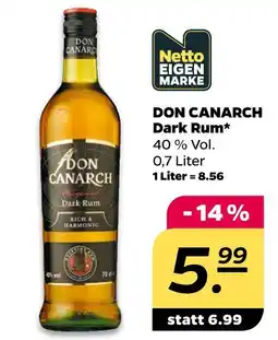 NETTO Don canarch dark rum Angebot