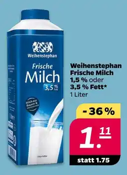 NETTO Weihenstephan frische milch Angebot
