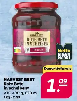 NETTO Harvest best rote bete in scheiben Angebot