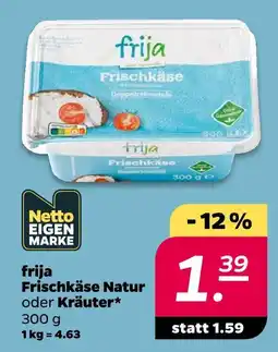 NETTO Frija frischkäse natur Angebot