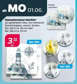 NETTO Glasuntersetzer maritim 2er-set Angebot