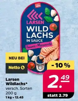 NETTO Larsen wildlachs in sauce tomate-mozzarella Angebot