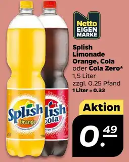 NETTO Netto eigenmarke splish limonade orange Angebot