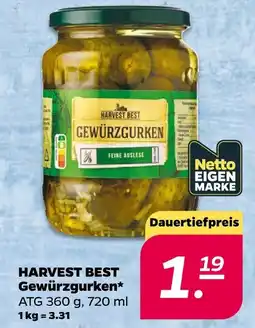 NETTO Harvest best gewürzgurken Angebot