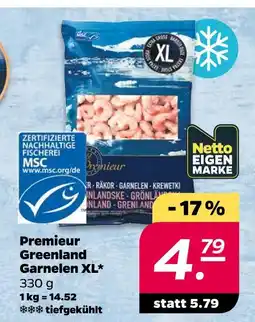 NETTO Netto eigenmarke premieur greenland garnelen xl Angebot