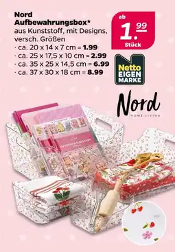NETTO Nord aufbewahrungsbox ca. 20 x 14 x 7 cm Angebot