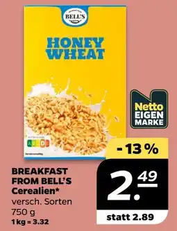 NETTO Breakfast from bell’s cerealien Angebot