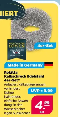 NETTO Rokitta kalkschreck edelstahl 4er-set Angebot
