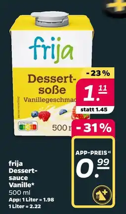 NETTO Frija dessertsoße vanille Angebot