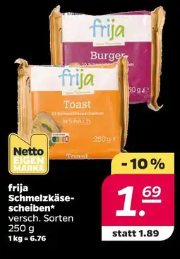 NETTO Frija schmelzkäsescheiben Angebot