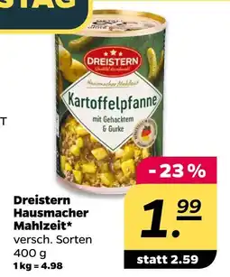 NETTO Dreistern hausmacher mahlzeit kartoffelpfanne mit gehacktem & gurke Angebot