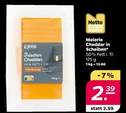 NETTO Meierie cheddar in scheiben Angebot