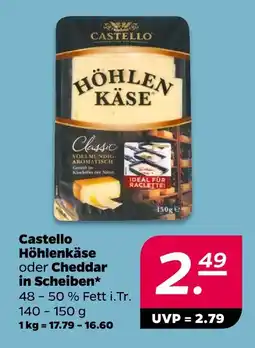 NETTO Castello höhlenkäse oder cheddar in scheiben Angebot