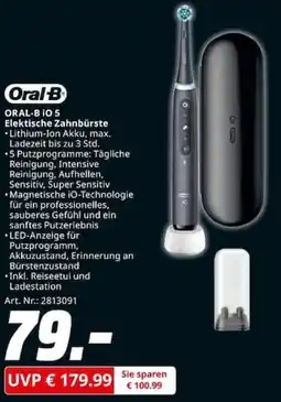 MediaMarkt ORAL-B iO 5 Elektische Zahnbürste Angebot