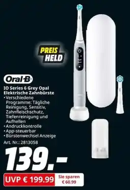 MediaMarkt Oral-B IO Series 6 Grey Opal Elektrische Zahnbürste Angebot