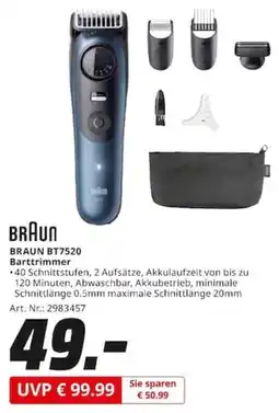 MediaMarkt BRAUN BT7520 Barttrimmer Angebot