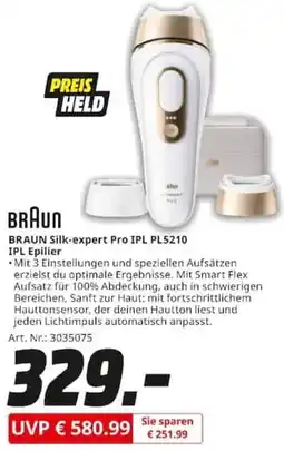 MediaMarkt BRAUN Silk-expert Pro IPL PL5210 IPL Epilier Angebot