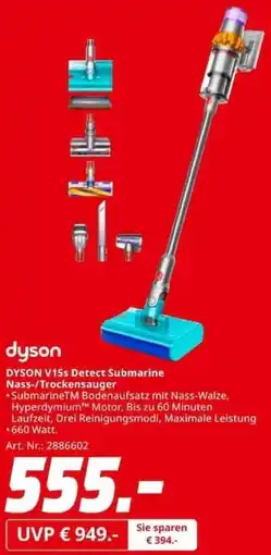 MediaMarkt DYSON V15s Detect Submarine Nass-/Trockensauger Angebot