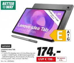 MediaMarkt LENOVO Idea Tab Tablet Angebot