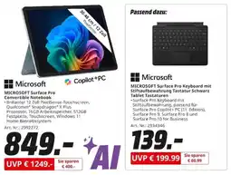 MediaMarkt MICROSOFT Surface Pro Convertible Notebook Angebot