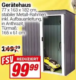 CENTERSHOP Gerätehaus Angebot