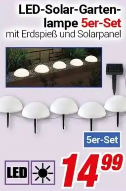 CENTERSHOP LED-Solar-Gartenlampe Angebot