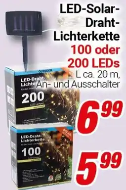 CENTERSHOP LED-Solar Draht Lichterkette Angebot
