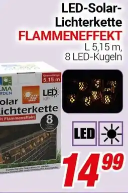 CENTERSHOP LED-Solar Lichterkette FLAMMENEFFEKT Angebot