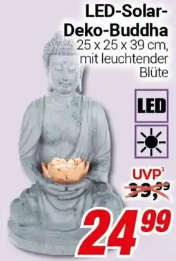 CENTERSHOP LED-Solar Deko-Buddha Angebot