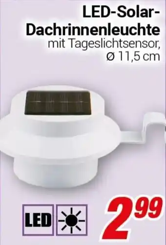 CENTERSHOP LED-Solar Dachrinnenleuchte Angebot
