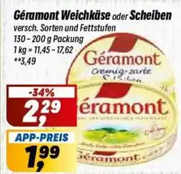 Simmel Géramont Weichkäse oder Scheiben Angebot