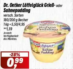 Simmel Dr. Oetker Löffelglück Grieẞ- oder Sahnepudding Angebot