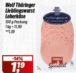 Simmel Wolf Thüringer Lieblingswurst Leberkäse Angebot