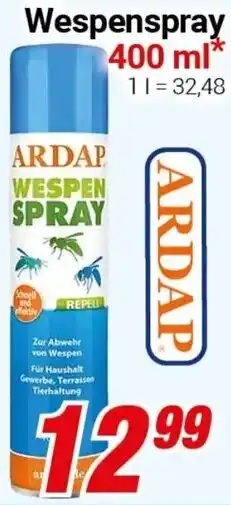 CENTERSHOP ARDAP Wespenspray Angebot