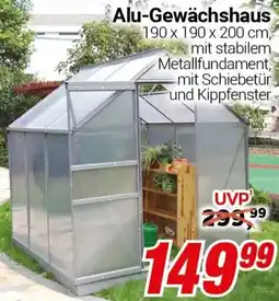 CENTERSHOP Alu-Gewächshaus Angebot