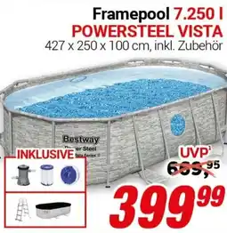 CENTERSHOP Bestway Framepool 7.250 l POWERSTEEL VISTA Angebot