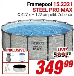CENTERSHOP Bestway Framepool 15.232 l STEEL PRO MAX Angebot