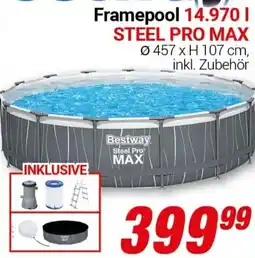 CENTERSHOP Bestway Framepool 14.970 l STEEL PRO MAX Angebot
