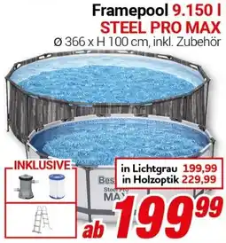 CENTERSHOP Bestway Framepool 9.150 l STEEL PRO MAX Angebot