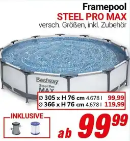CENTERSHOP Bestway Framepool STEEL PRO MAXx Angebot