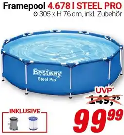 CENTERSHOP Bestway Framepool 4.678 l STEEL PRO Angebot