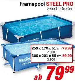 CENTERSHOP Bestway Framepool STEEL PRO Angebot