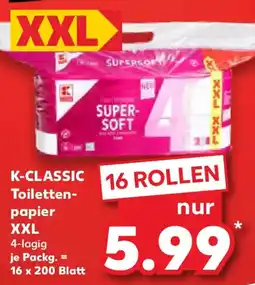 Kaufland K-CLASSIC Toilettenpapier XXL Angebot