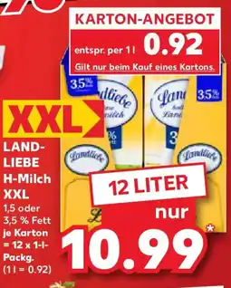 Kaufland LANDLIEBE H-Milch XXL Angebot