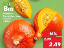Kaufland Südafrik. Bio-Kürbis, lose Angebot