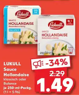 Kaufland LUKULL Sauce Hollandaise Angebot