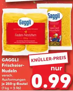 Kaufland GAGGLI Frischeier- Nudeln Angebot