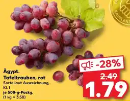 Kaufland Ägypt. Tafeltrauben, rot Angebot